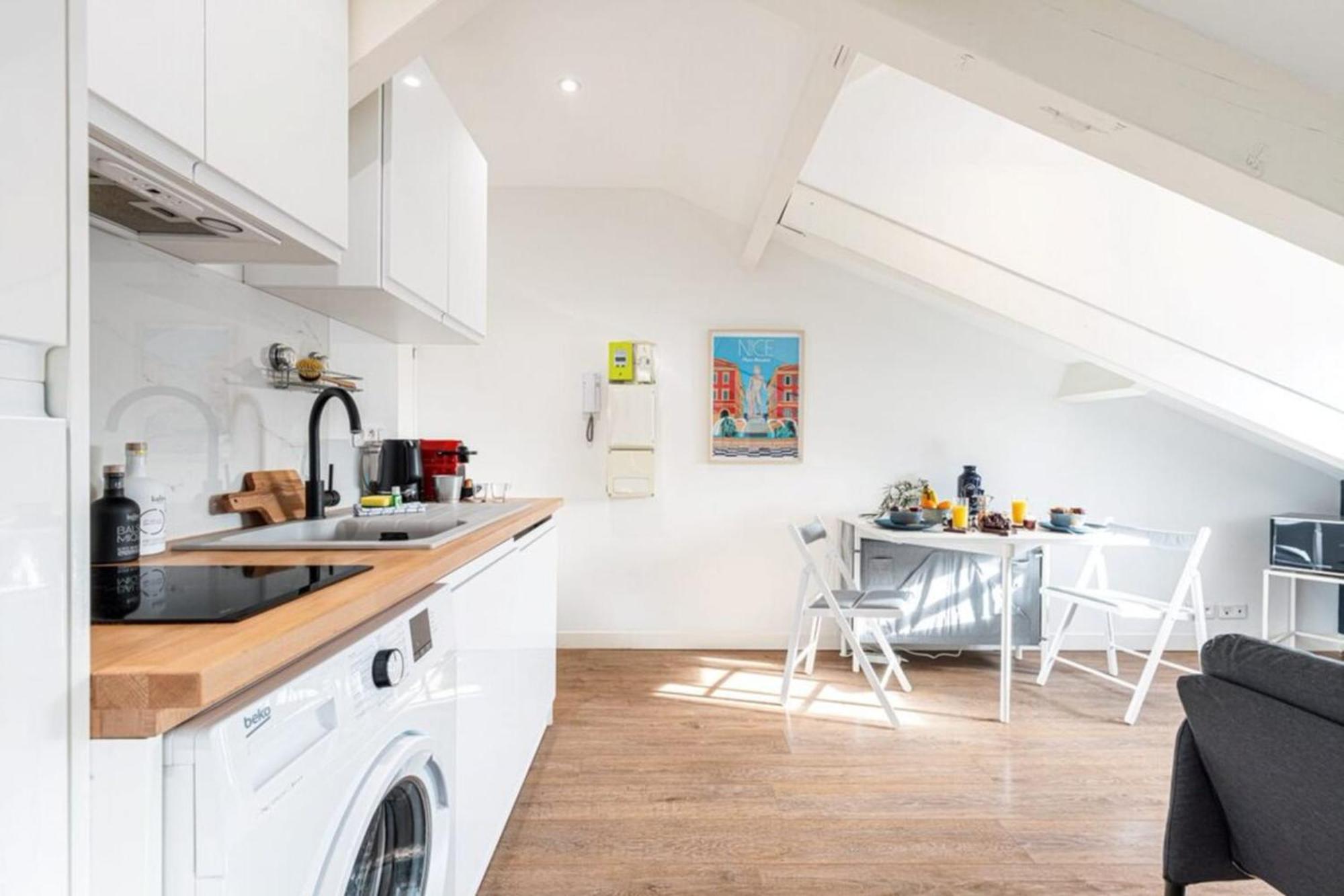 Deroulede - Superb Studio Suite W Ac Downtown Nice Buitenkant foto